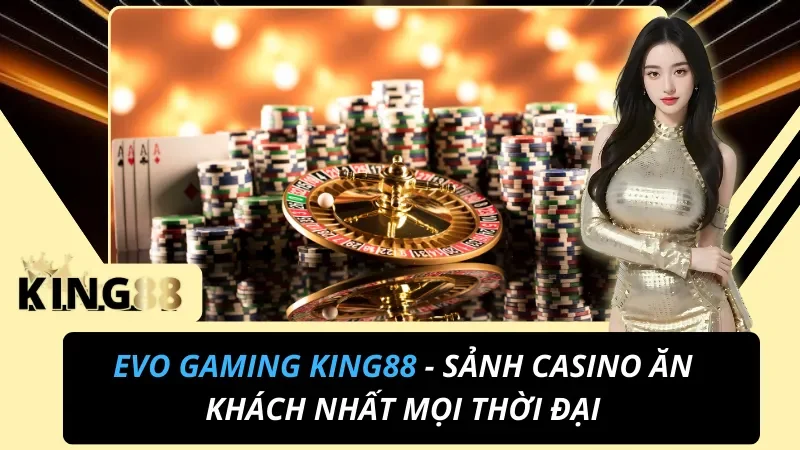 EVO Gaming - Sảnh Casino Ăn Khách Nhất Mọi Thời Đại Tại KING88 2 EVO Gaming